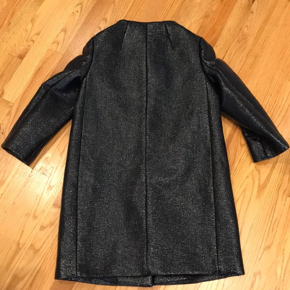 Kate Spade Navy Lacquered Coat - Picture 4 of 4